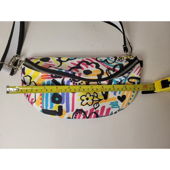 Brighton TL Multi-Color Graffiti Love Half Moon Crossbody‎ Bag - Picture 5 of 7